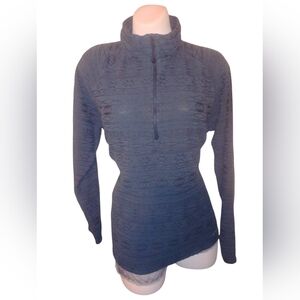 Eddie Bauer Blue Patterned Women's Top